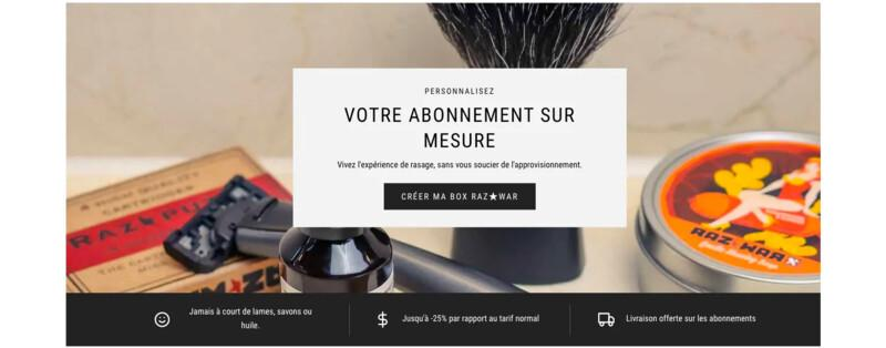 Article Abonnement fidelisation Client Abonnement Produits Razwa