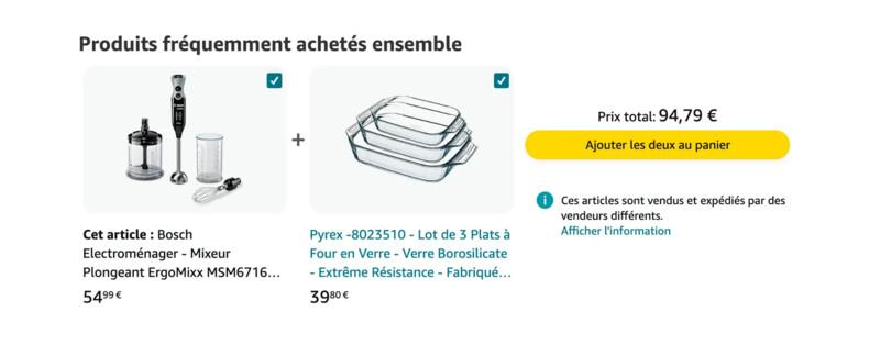 Article recommandation produit produits Achetes Ensemble