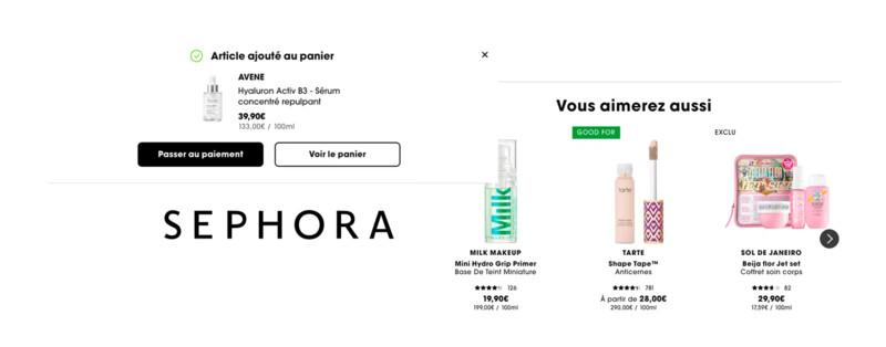 Article Upsell CrossSell Cross Sell Sephora