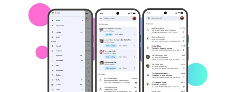 Article Gmail Updates Purshases