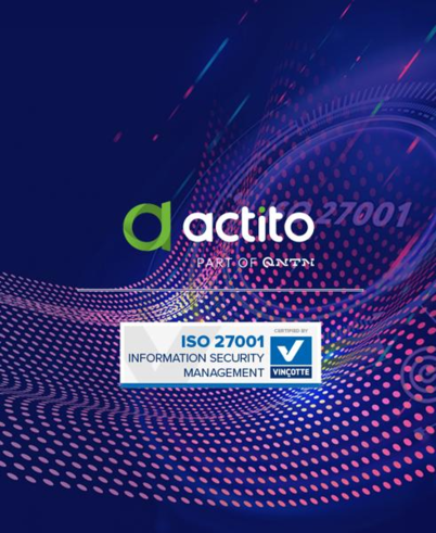 Actito obtains ISO 27001 certification: A strengthened commitment to your data security